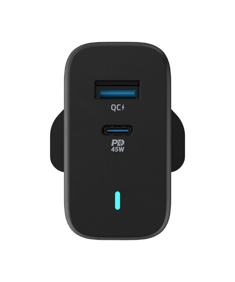 شارژر دیواری 63 وات پاورولوژی Powerology 63W Ultra-Quick GaN Charger PWCUQC004 + مبدل پریز هدیه 5 PWCUQC004 2