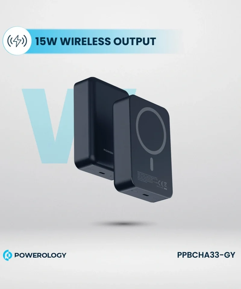 پاوربانک 20000 میلی آمپر مگ سیف پاورولوژی Powerology 20000mAh 20W PD & 15W MagSafe PPBCHA33 17 PPBCHA33 4