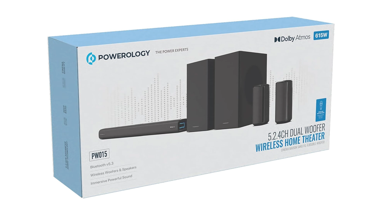 سینما خانگی پاورولولوژی Powerology 5.2.4CH Dual Woofer Wireless Home Theater