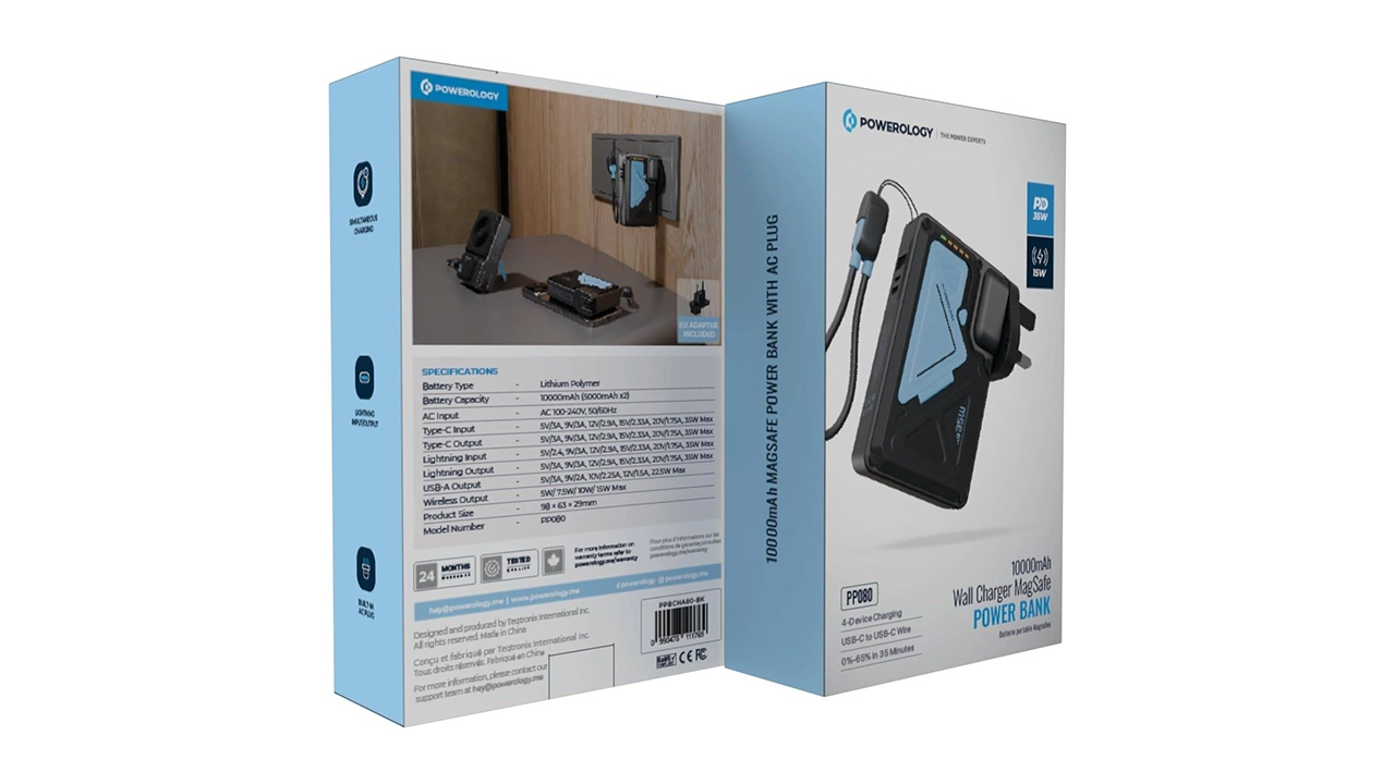 پاوربانک پاورولوژی Powerology 10000mAh Power Bank ppbcha80