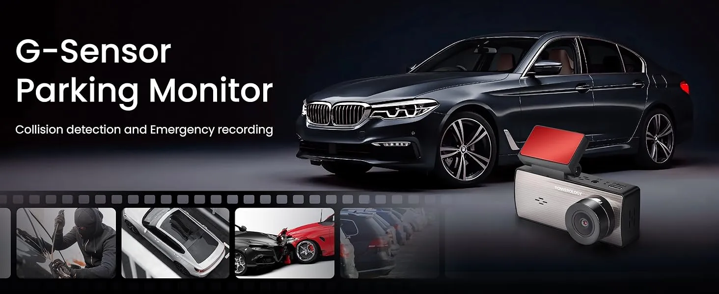 دوربین ثبت وقایع پاورولوژی Powerology Dual Recording Dash Camera 