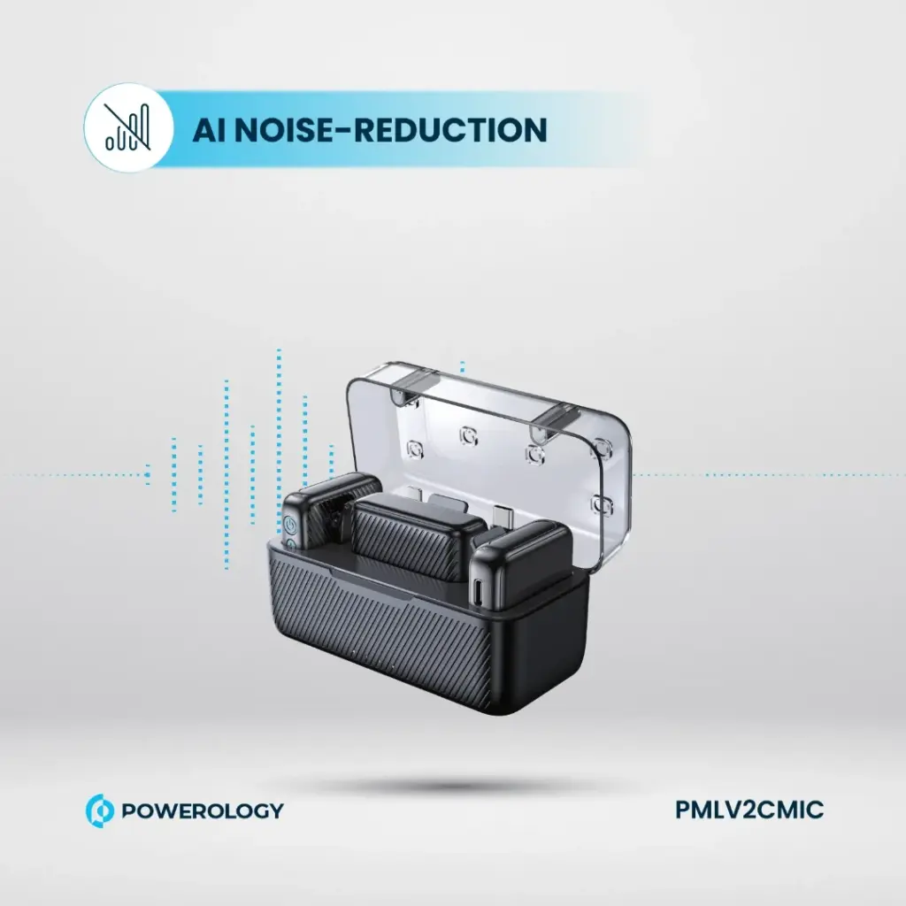 میکروفون بی سیم پاورولوژی Powerology Dual Microphone Professional Set PMLV2CMIC 2 PMLV2CMIC 1