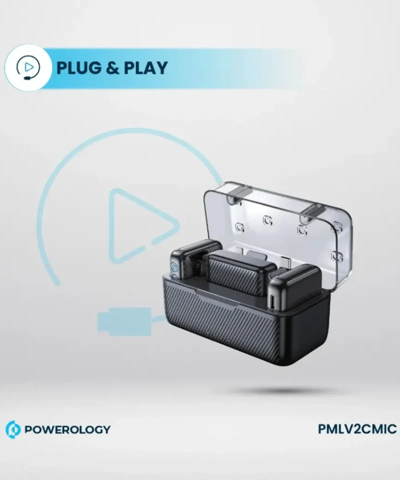 میکروفون بی سیم پاورولوژی Powerology Dual Microphone Professional Set PMLV2CMIC 6 PMLV2CMIC 2