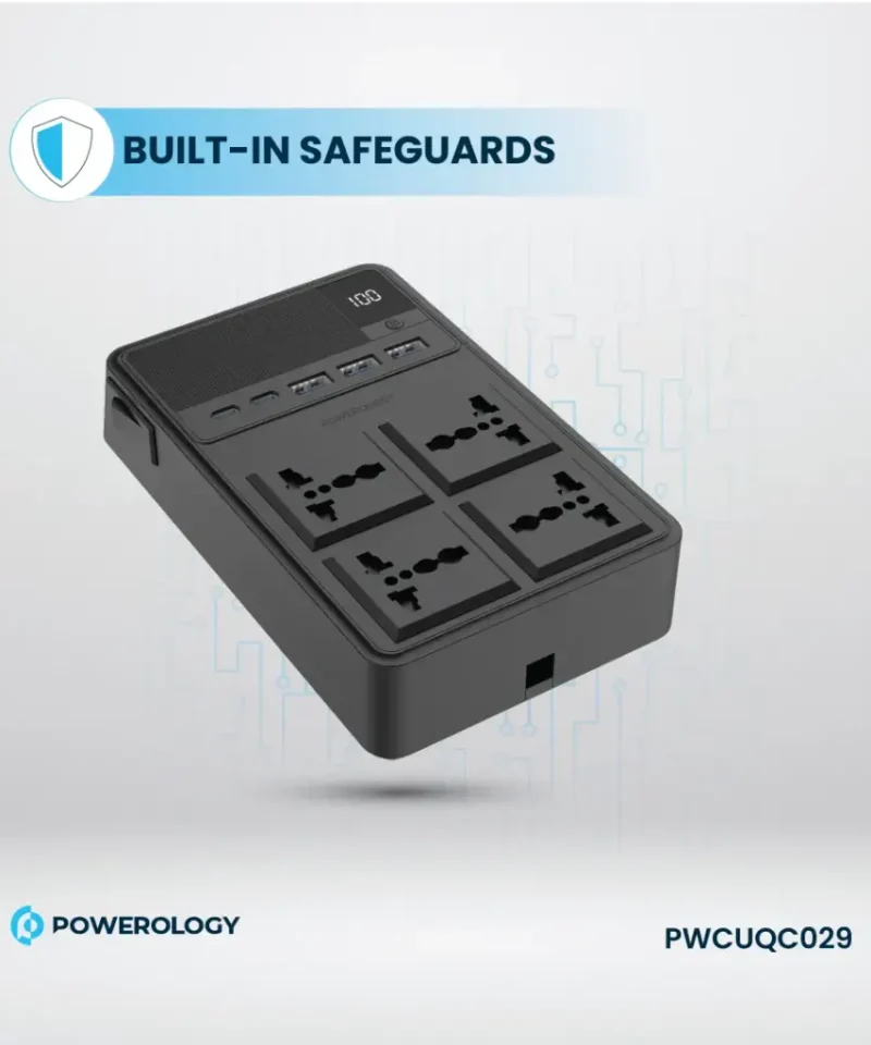چند راهی برق پاورولوژی Powerology 2500w 4 AC Power Strip PWC029 15 PWC029 3