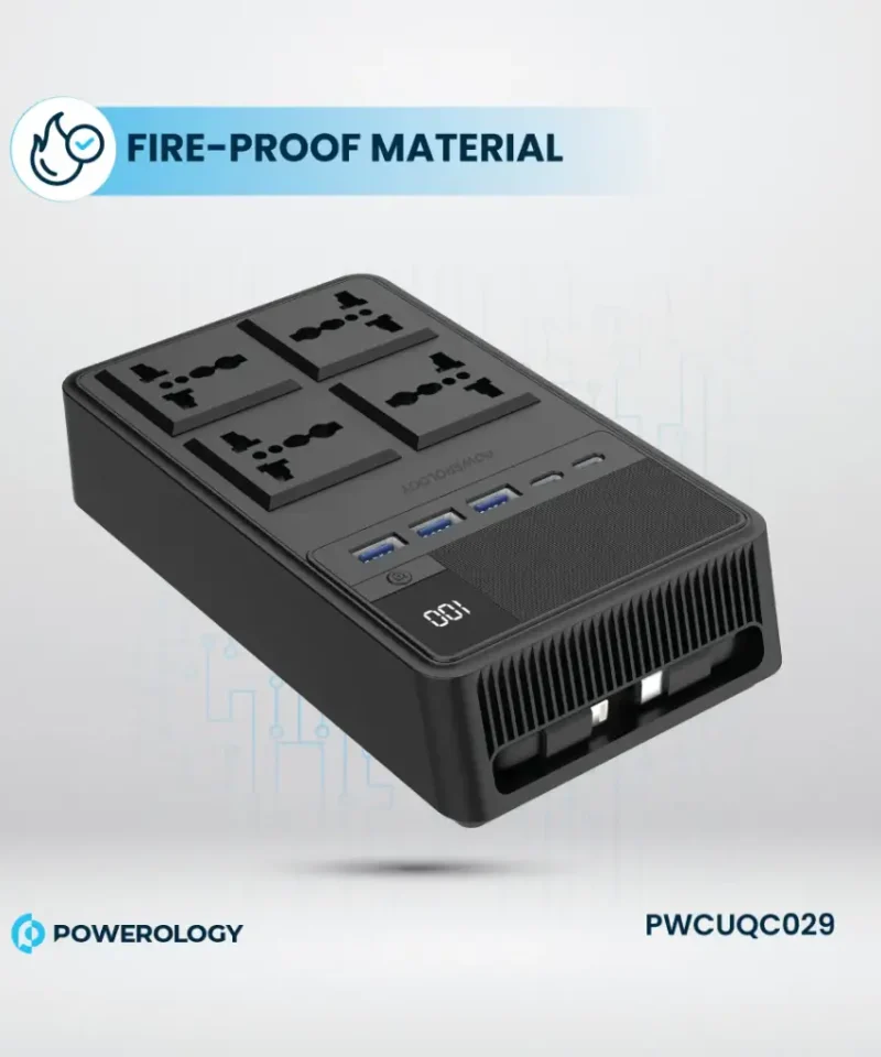 چند راهی برق پاورولوژی Powerology 2500w 4 AC Power Strip PWC029 17 PWC029 5