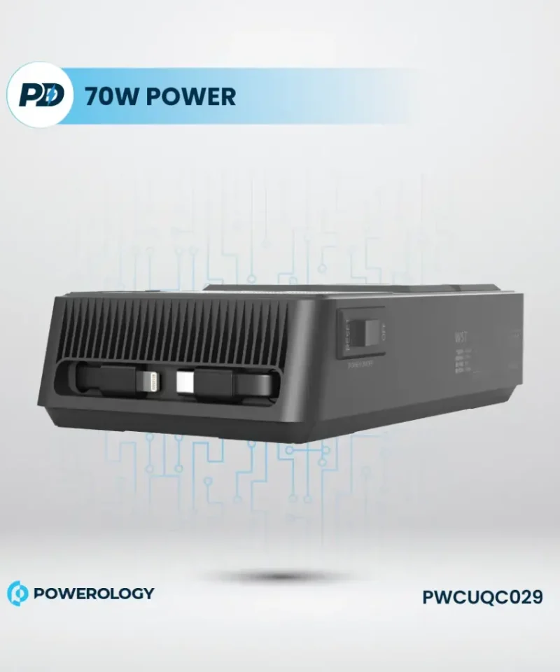 چند راهی برق پاورولوژی Powerology 2500w 4 AC Power Strip PWC029 21 PWC029 9