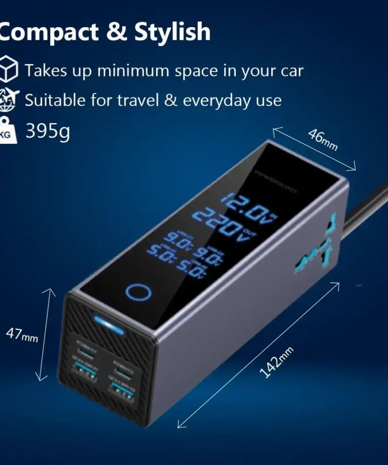 اینورتر خودرو پاورولوژی Powerology 300W Power Inverter PWC044 8 PWC044 4