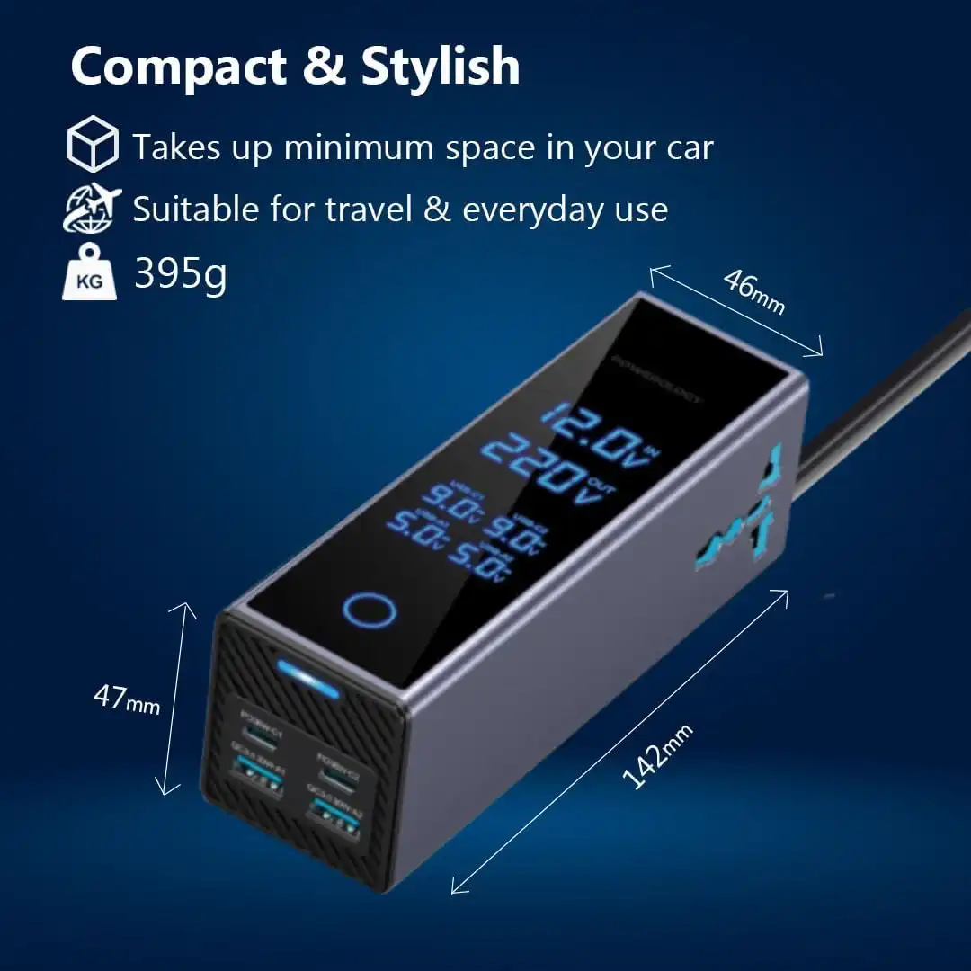 اینورتر خودرو پاورولوژی Powerology 300W Power Inverter PWC044 3 PWC044 4