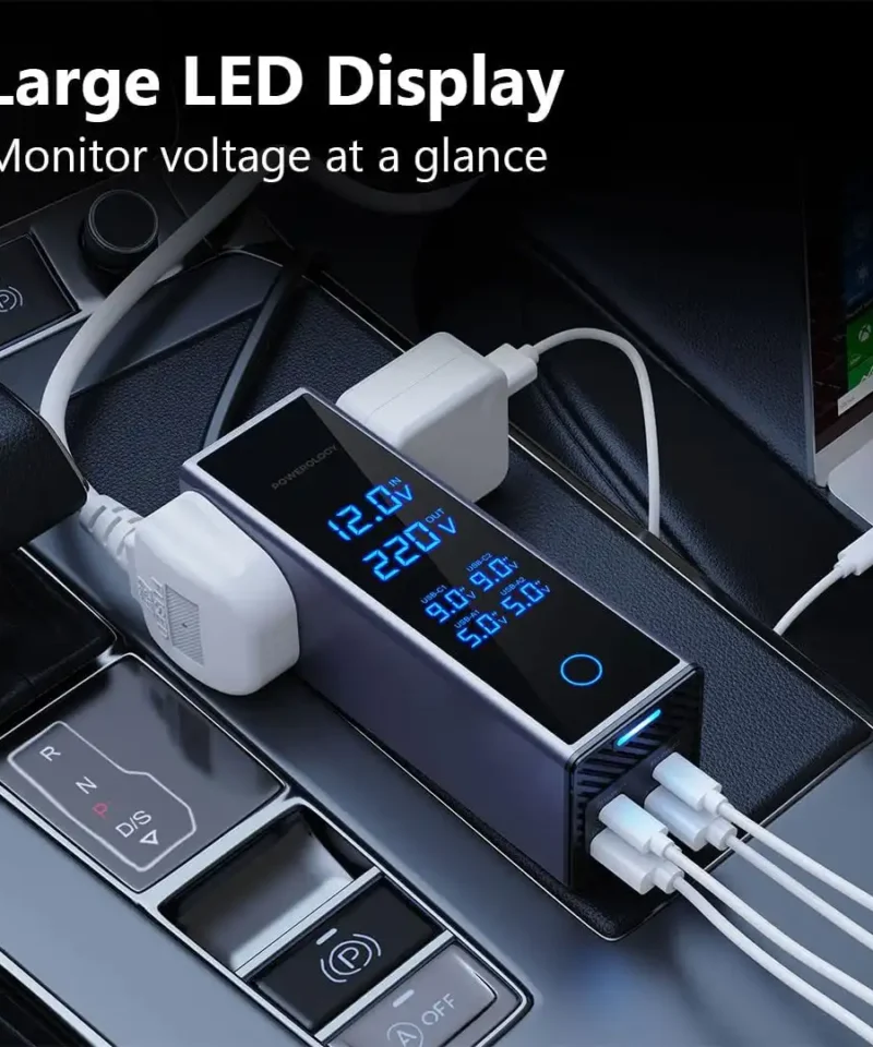 اینورتر خودرو پاورولوژی Powerology 300W Power Inverter PWC044 10 PWC044 6