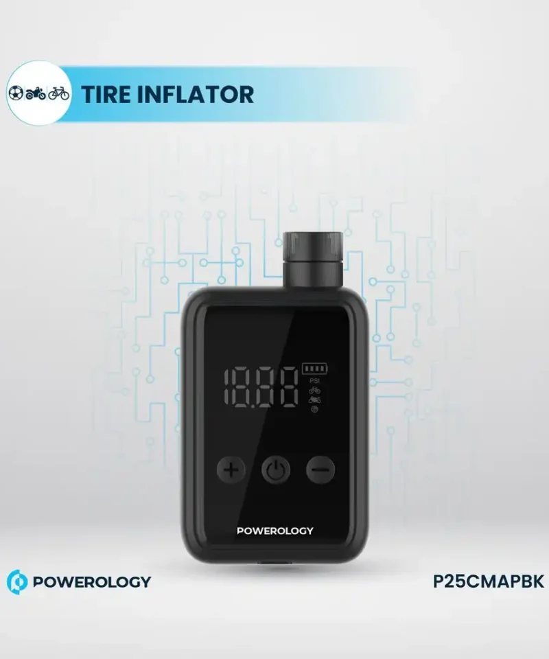 پمپ باد پاورولوژی Powerology Super Compact Tire Inflator P25CMAPBK 14 P25CMAPBK 6